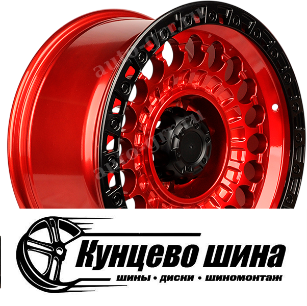 Candy Red+Lip Matt Black. Колесные диски Anzoo Autoparts JT220 