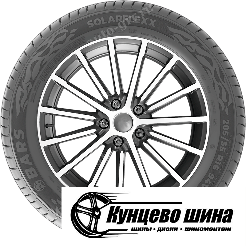 Вид сбоку. Легковые шины Bars SolarFlexx 185/60R14