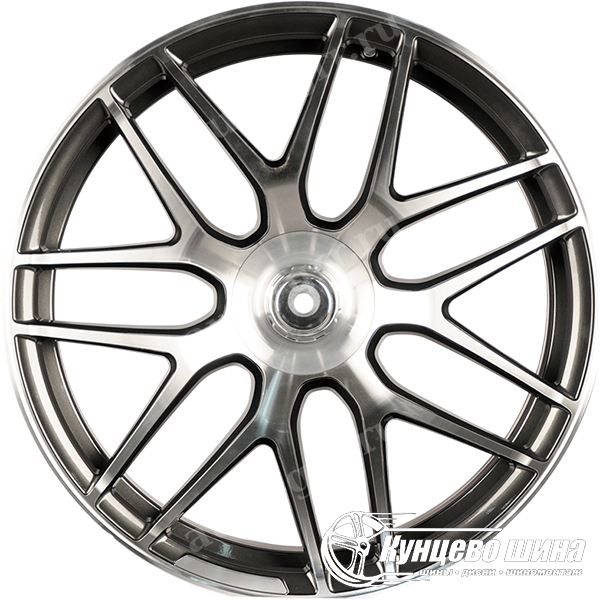 Gunmetal Machined Face. 