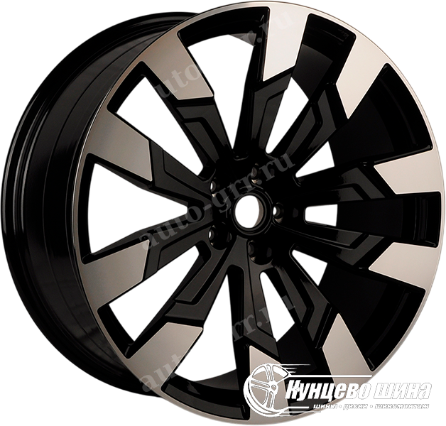 gloss black machined. 