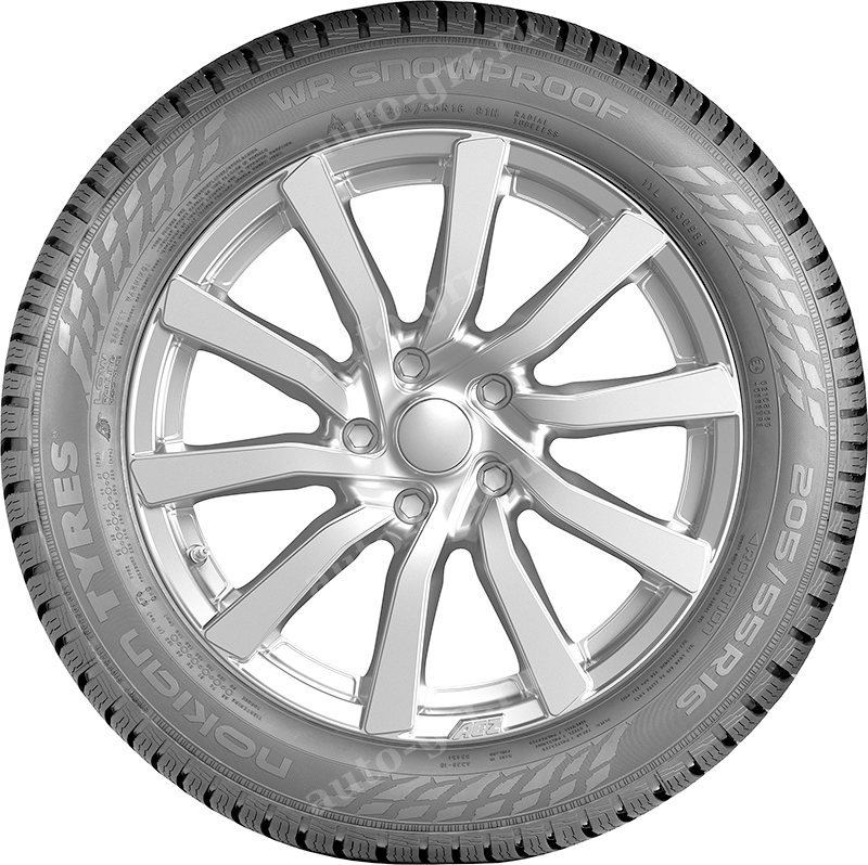 на колесном диске. Легковые шины Nokian WR Snowproof 175/65R15