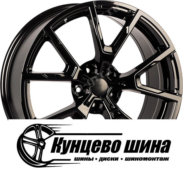 Glass Black. Колесные диски Powcan BK5601 