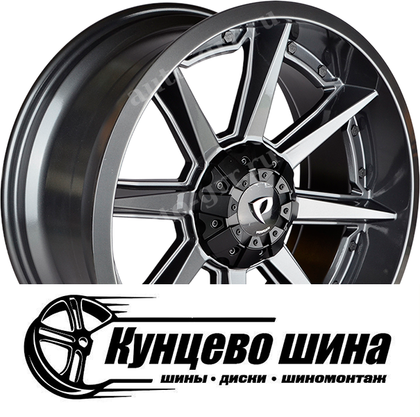 Gun Metal. Колесные диски Powcan BK819 