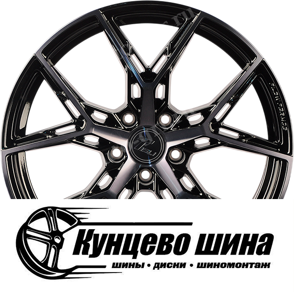 Black Face Machined With Black Coat. Колесные диски Tisli Hyperion H 
