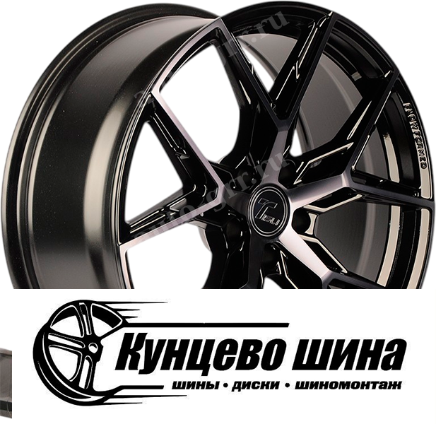 Black Face Machined With Black Coat. Колесные диски Tisli Hyperion H 